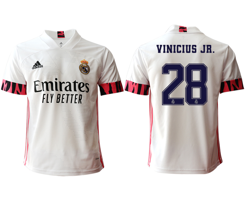 Men 2020-2021 club Real Madrid home aaa version #28 white Soccer Jerseys1->real madrid jersey->Soccer Club Jersey